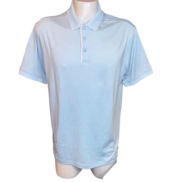 Men's Walter Hagen core pique Polo Shirt Blue xl f31 - Picture 2 of 3